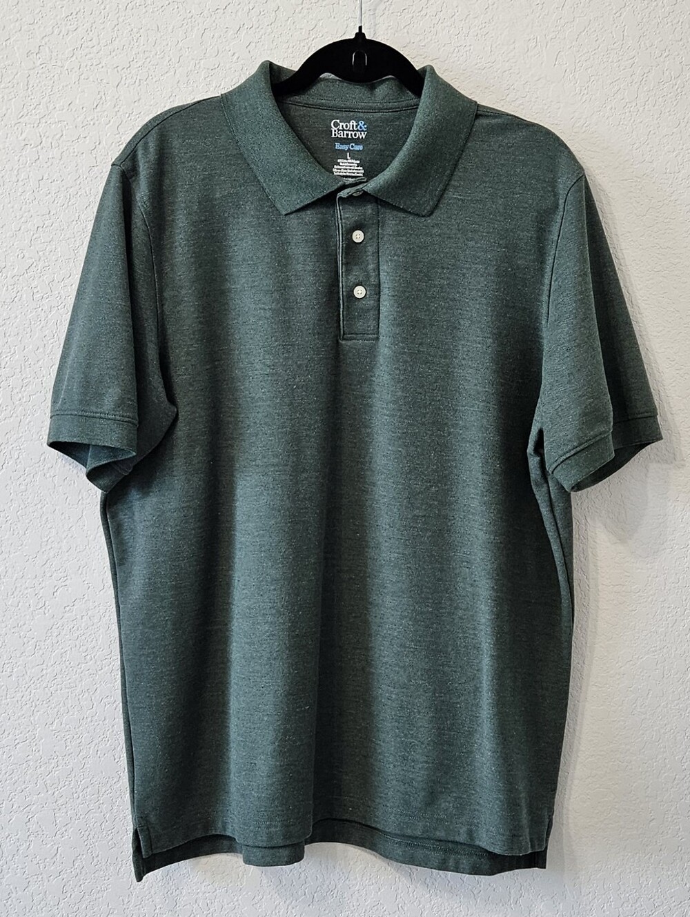 croft & barrow Dark Green Short-Sleeve Polo